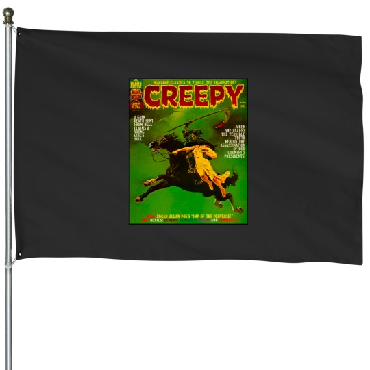 Discover YEP ITS ANOTHER GREAT Vintagess CREEPY 76 MAGAZINE COVER! House Flags
