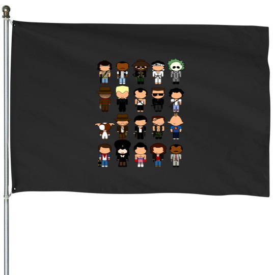 Discover 1980s Classic Movie Icons - House Flags
