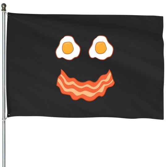 Discover Egg And Bacon Egg And Bacon Face Brunch Breakfast House Flags