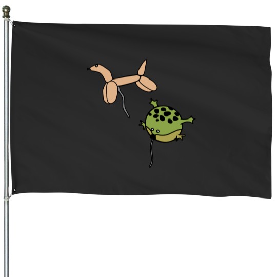 Discover Animal Balloons House Flags