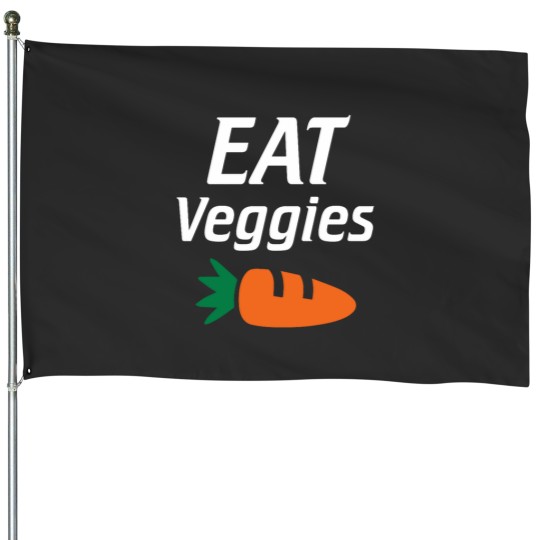 Discover Eat Your Veggies Vegetables Carrots Hippie Childrens House Flags