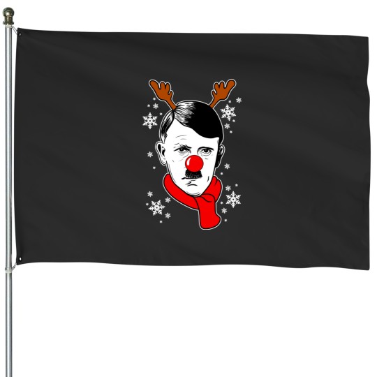 Discover Adolf the red nosed reindeer House Flags