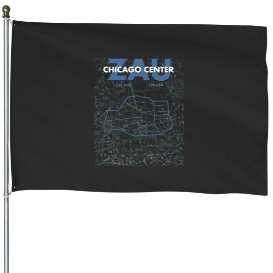 Discover ZAU Chicago Center Air Traffic Control ATC Artwork Active House Flags