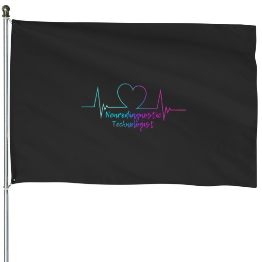 Discover Neurodiagnostic Technologist Swag House Flags