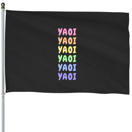 Discover RAINBOW PASTEL YAOI House Flags
