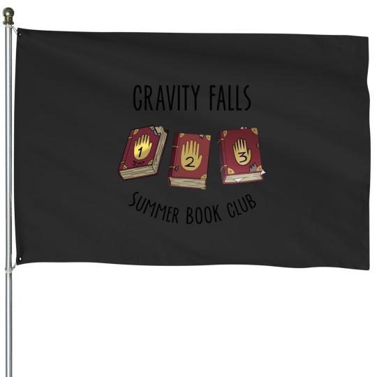 Discover Gravity Falls Summer Book Club Essential House Flags
