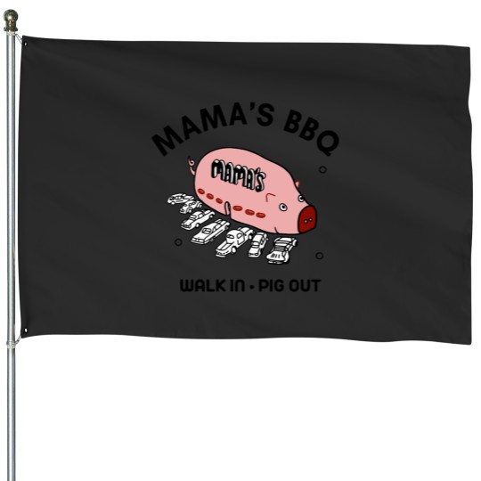 Discover Ronald And His BBQ T Shirt Essential House Flags