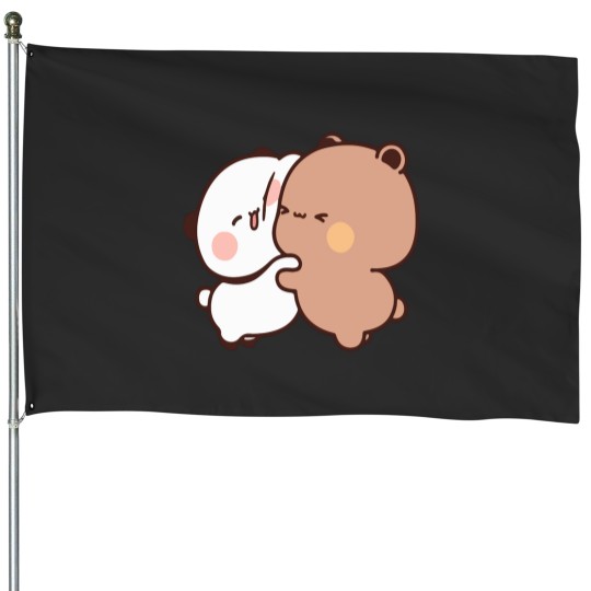 Discover Bear and Panda Bubu Dudu Balloon House Flags