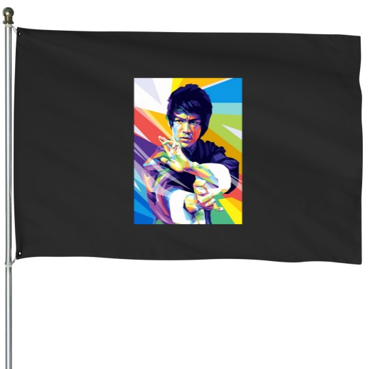 Discover Bruce art lee House Flags