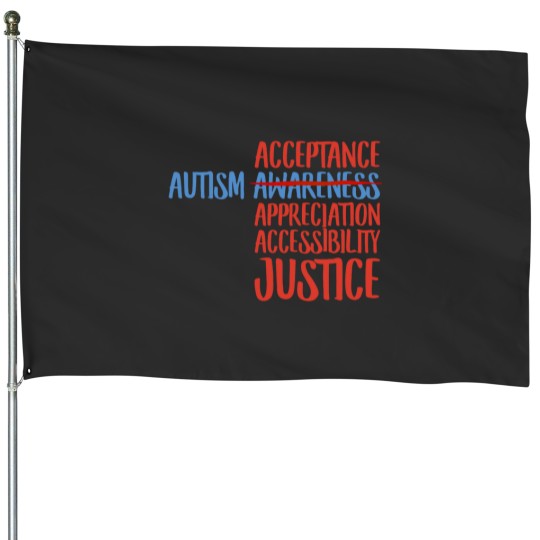 Discover Autism Acceptance House Flags