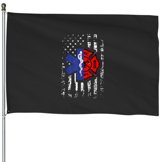 Discover EMT Firefighter Shirt Firefighter EMT American Flag Gif Perfect Gift For you and friends Class House Flags