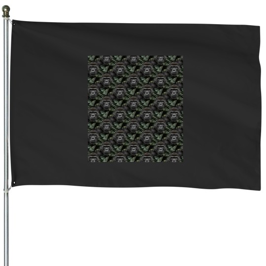Discover Gorillas mad Graphic House Flags