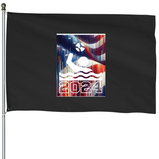 Discover Waterpolo American Flag 2024 House Flags