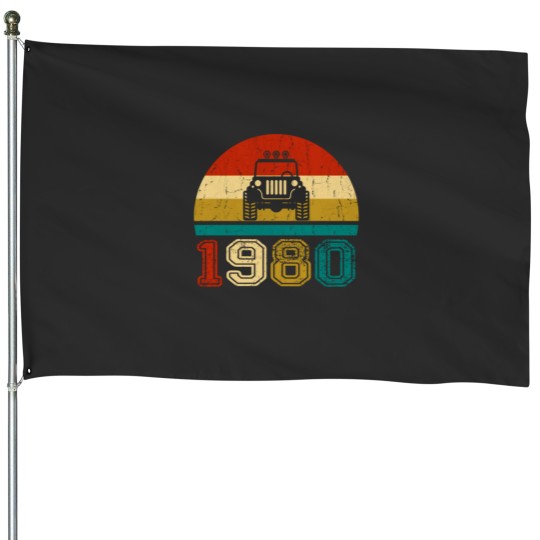 Discover Vintage Jeep 1980 House Flags