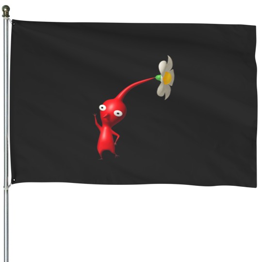 Discover red pikmin Essential House Flags