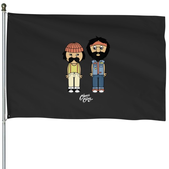 Discover Cheech Chong Toon Style Full Bodies With Logo Tank Top House Flags