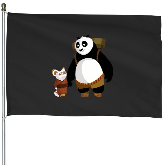 Discover Po and Master Shifu House Flags