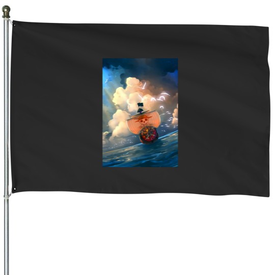 Discover One piecess House Flags