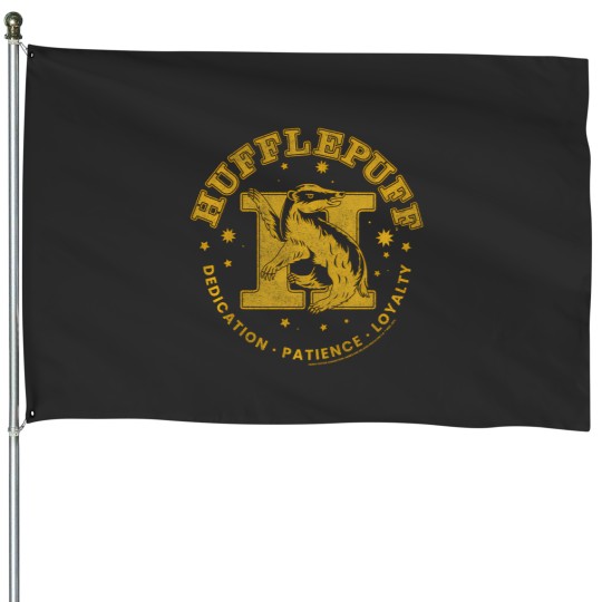 Discover Harry Potter House Hufflepuff Gold Badge Collegiate Logo House Flags