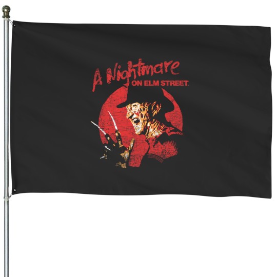 Discover Nightmare on Elm Street Freddy Circle House Flags