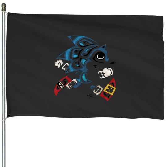 Discover Native American Hedgehog House Flags