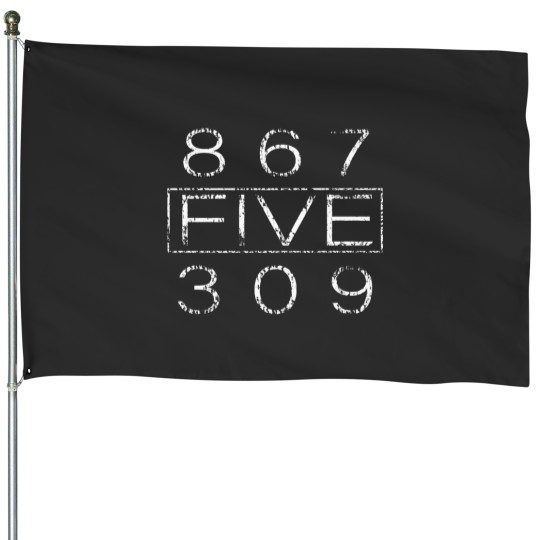 Discover 8675309 Nostalgic And Funny 80S amp 90S Essential House Flags