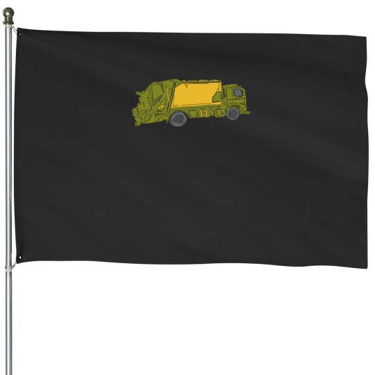 Discover Garbage Truck House Flags