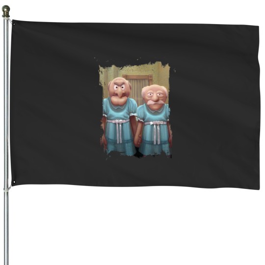 Discover Muppet Maniac Statler amp Waldorf as the Grady Twins House Flags