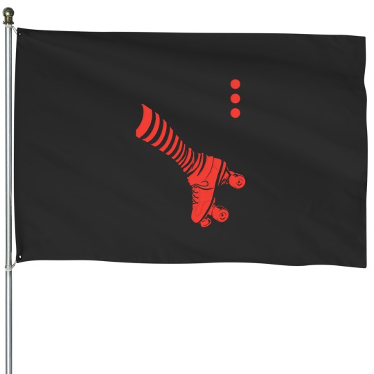 Discover 80S Vibes Iii  Rollerskate House Flags