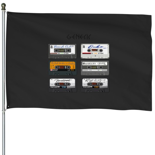 Discover Home Taping Genesisss Fitted House Flags