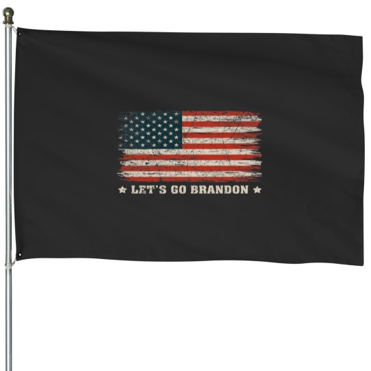 Discover Lets Go Brandon American Flag Vintagess House Flags