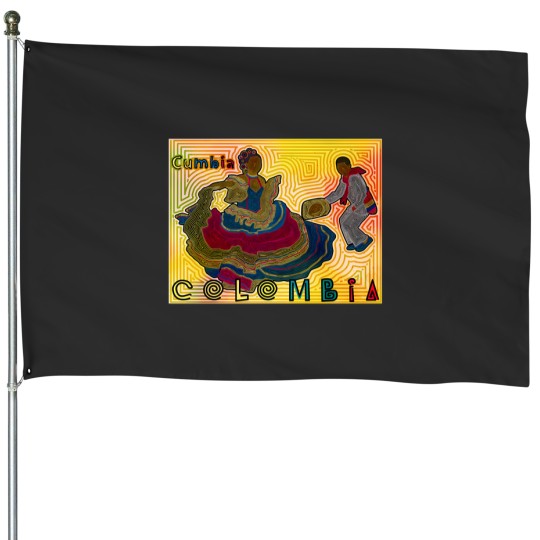 Discover Cumbia Colombia House Flags