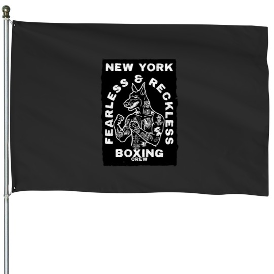 Discover Fearless  Reckless Boxing Crew House Flags