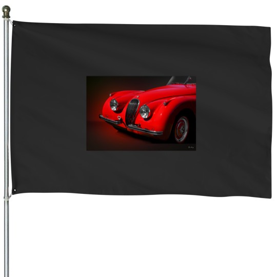 Discover 1954 British Sports Roadster House Flags