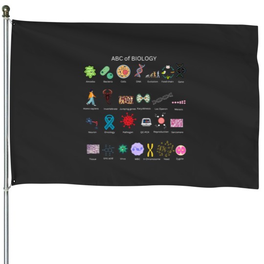 Discover ABC of BIOLOGY for biology for students and biologists House Flags