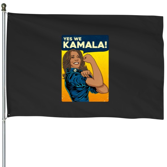 Discover Yes We Kamala! House Flags