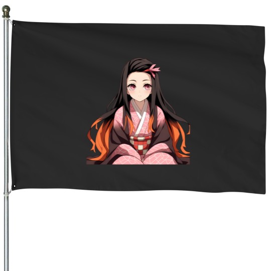 Discover neko Art 6466 House Flags