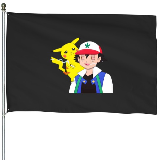 Discover Smoky Anime House Flags