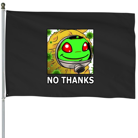 Discover No Thanks Virus Virtual Pet Active House Flags