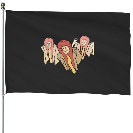Discover Tim Robinson Hot Dog Front House Flags