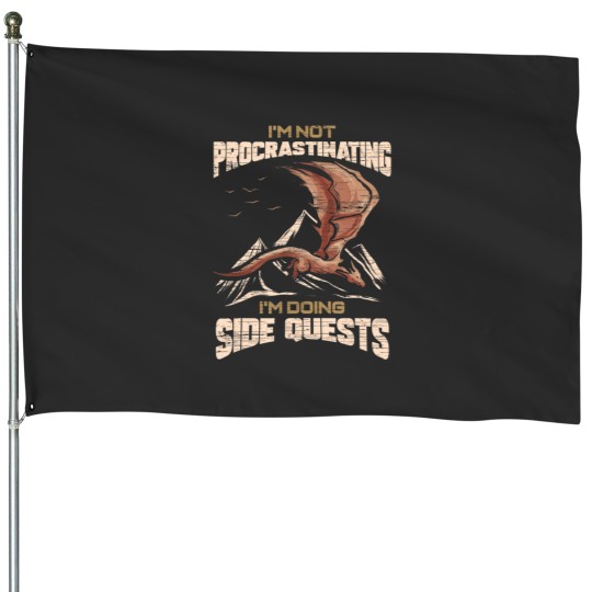 Discover IM Not Procrastinating IM Doing Side Quests Mmorpg House Flags