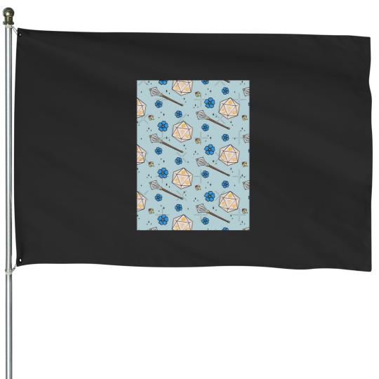 Discover Pike Trickfoot d20 Dice Pattern Graphic House Flags