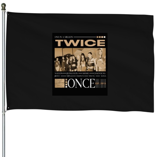 Discover Vintage Twice House Flags, Twice Unisex Kpop House Flags