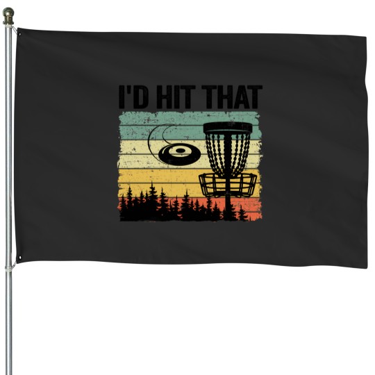 Discover ID Hit That Disc Golf Basket Player Disc Golf 1 House Flags