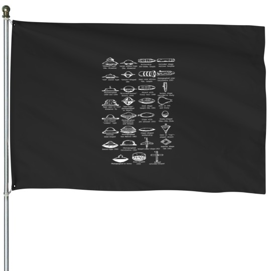 Discover Ufo Type Flying Saucer Ship Identification Chart House Flags