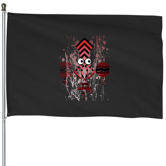 Discover Squid Logo House Flags