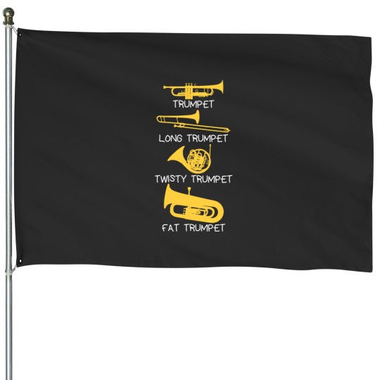 Discover Funny types of trumpet1 House Flags