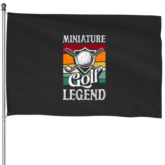Discover Miniature Golf Legend House Flag - For Miniature Golf Enthusiasts