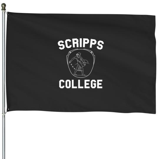 Discover scripps college vintage white logo House Flags