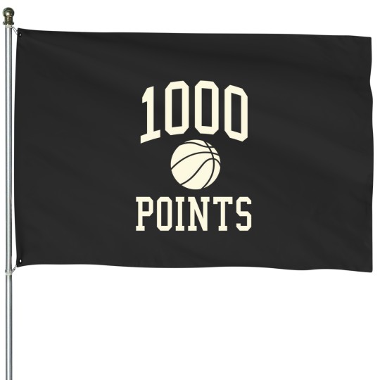 Discover 1000 Points Basketball Gift High School Basketball Mom House Flags